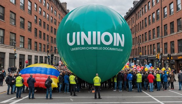 Ballon géant pour syndicat : visibilité et impact garantis !